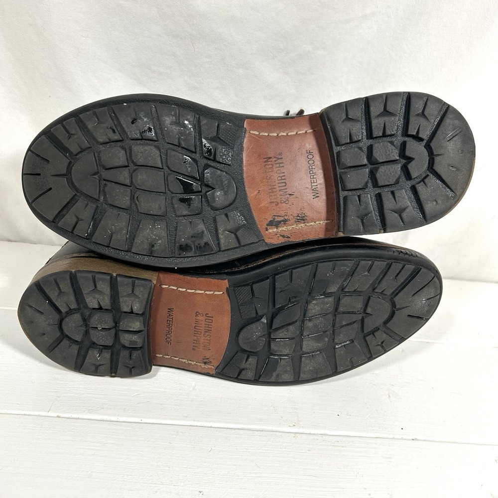 Johnston & Murphy Waterproof Black Leather Chukka Boots Men's 8.5 Casual Dress - Picture 6 of 8